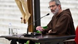 Pasolini pregou a terceira meditação da quaresma.