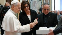 Le Pape lors de l'audience avec les Focolari