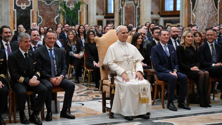 2026.03.23 Papa akutana na wakuu na wafanyakazi wa Ita Airways.