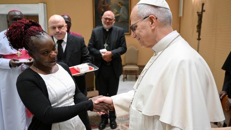 Il Papa con la delegazione del "Programme for Christian-Muslim Relation in Africa"