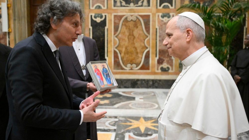 Аўдыенцыя для членаў італьянскага Нацыянальнага цэнтра транспланталогіі