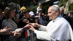 കൂടിക്കാഴ്ചാവേളയിൽ പാപ്പാ 