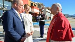 2026.03.28 Viaggio Apostolico nel Principato di Monaco - Accoglienza uï¬ iciale