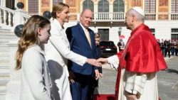 Uvítací ceremonie v knížecím paláci