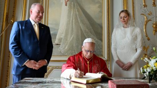 Wortlaut: Papst in Monaco - Gru&szlig;wort am Palast