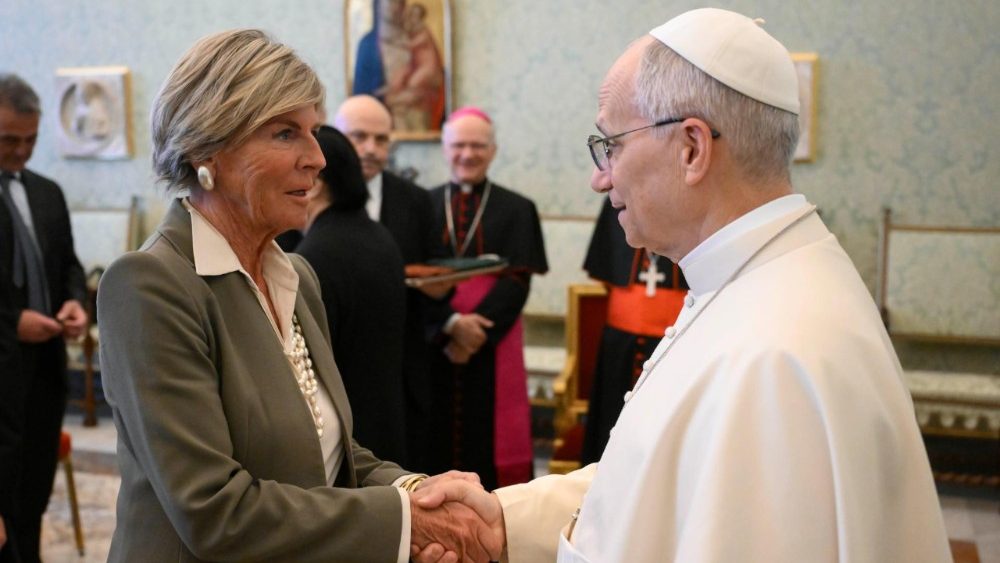 Аўдыецыя для дэлегацыі Фонда "Ausilia"