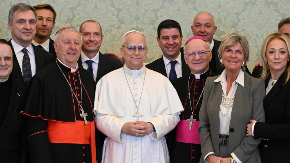 Аўдыецыя для дэлегацыі Фонда "Ausilia"