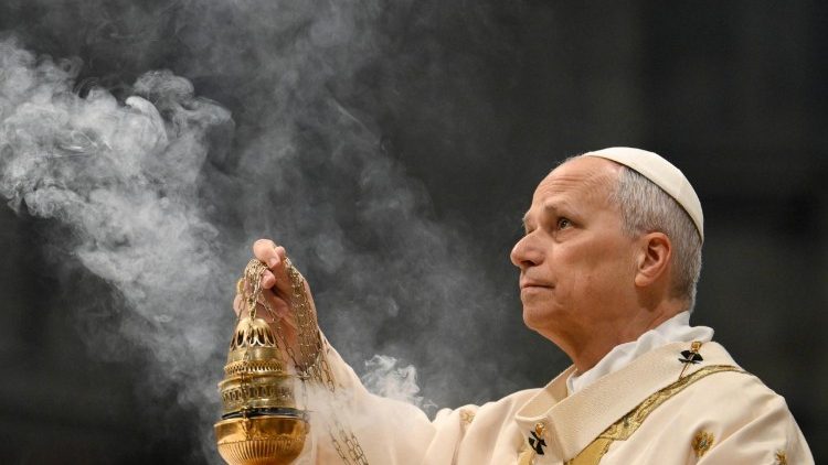 Leon XIV po raz pierwszy przewodniczył Mszy Krzyżma jako Biskup Rzymu