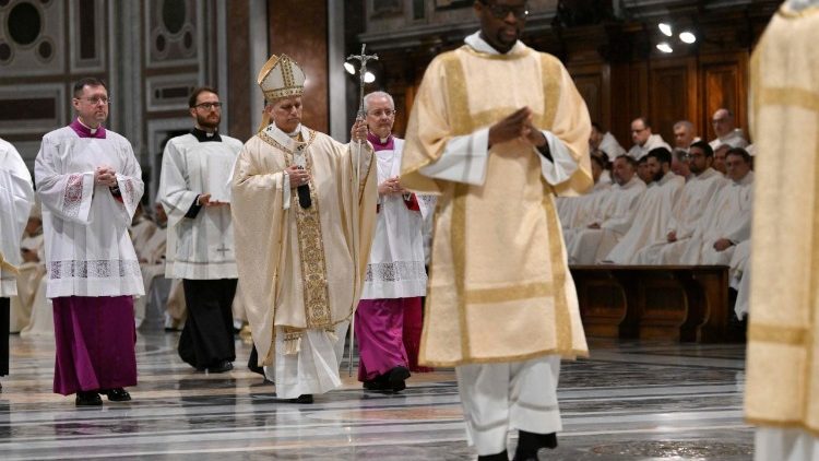 La Misa "in Coena Domini" en la Bas&iacute;lica San Juan de Letr&aacute;n 