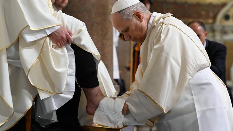 Lavatorio de pies en Jueves Santo