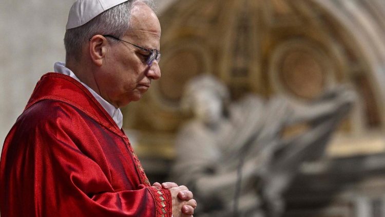 Leon XIV podczas liturgii