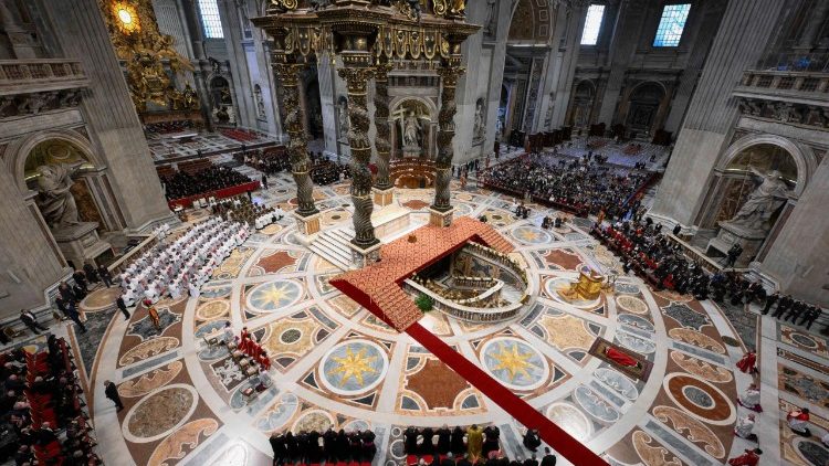 Liturgia sprawowana była w Bazylice św. Piotra