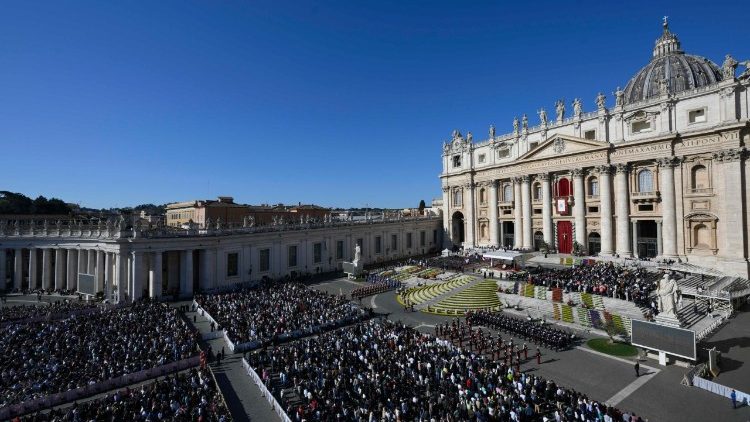 St. Peter's Square during the Easter Sunday Mass