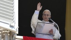 Le Pape Léon XIV, lors de la prière du Regina Caeli ce lundi de Pâques.