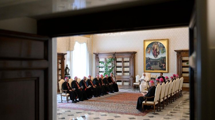 The Pope expressed his solidarity with “the responsibility of the moment” they are living through.