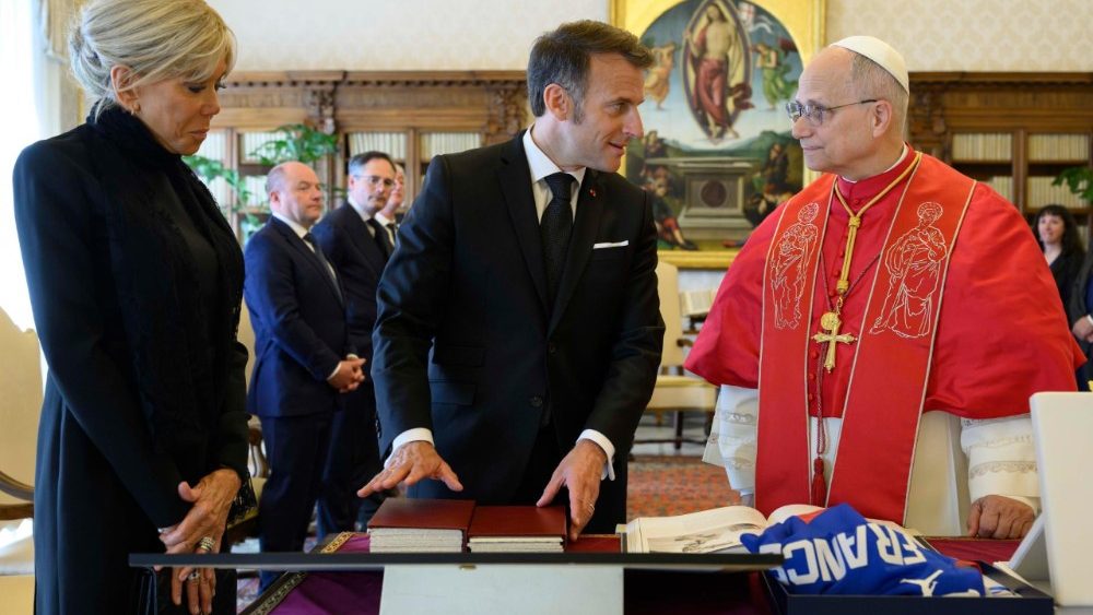 Візіт прэзідэнта Францыі Эмануэля Макрона ў Ватыкан