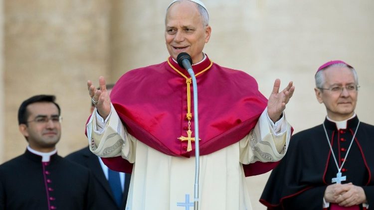 Pope Leo greets the faithful in St. Peter's Square