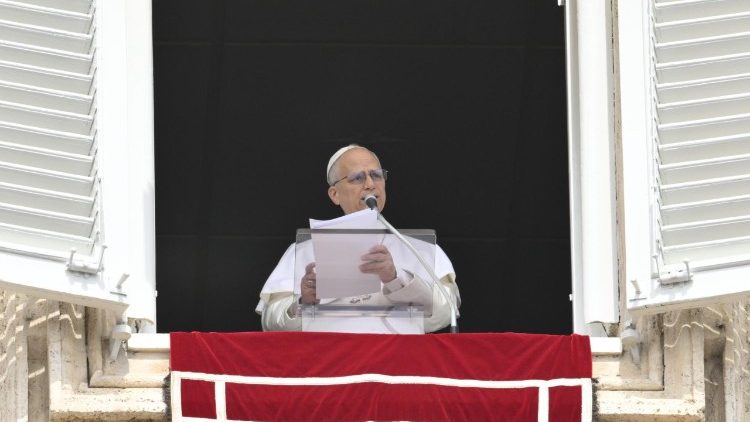 Papst Leo XIV. beim Regina Coeli am 12.4.2026