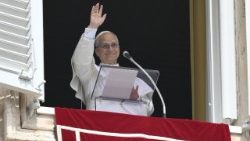 Il Papa affacciato dal Palazzo Apostolico vaticano