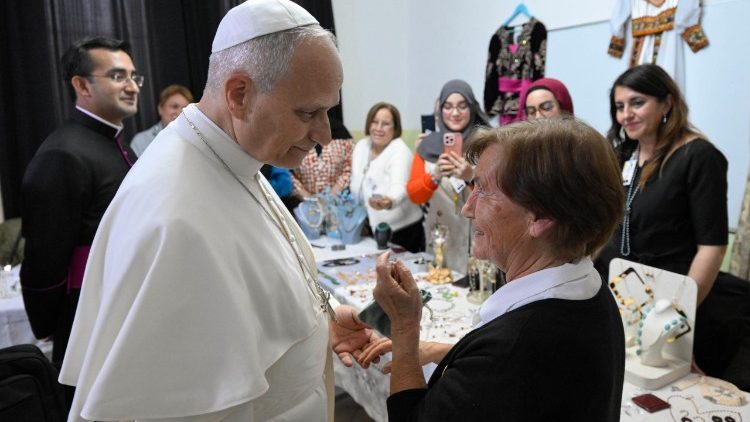 Papst Leo im Gespr&auml;ch