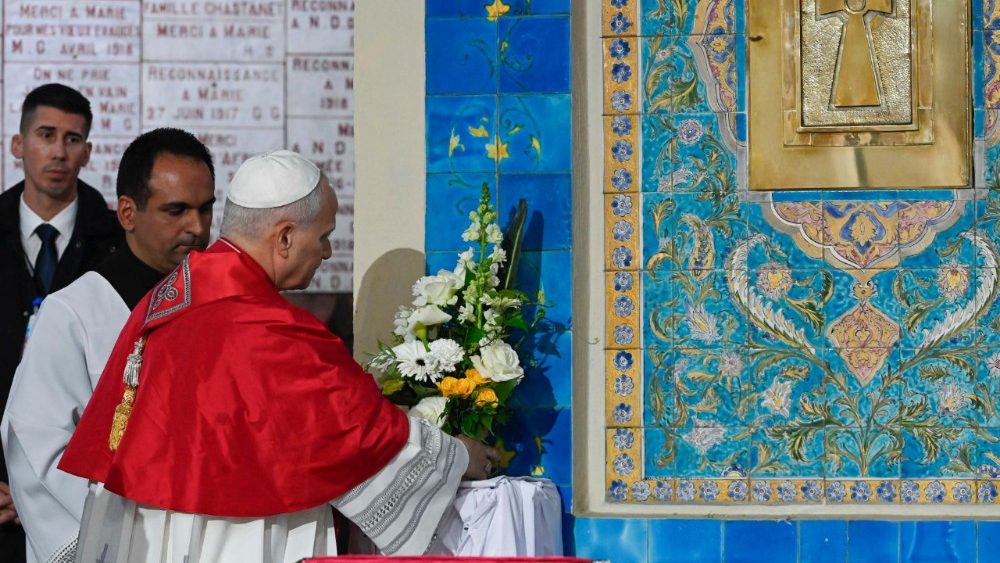 Setkání s věřícími v bazilice Matky Boží, Paní Afriky, 13. 4. 2026