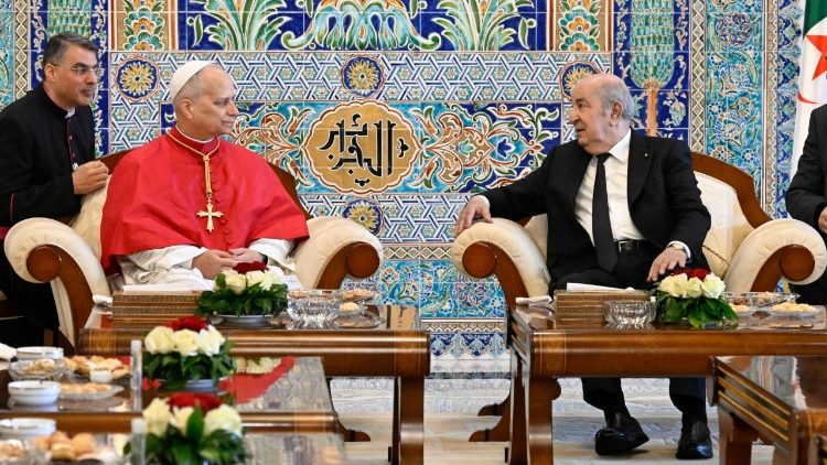 The President of the People's Democratic Republic of Algeria welcomed the Pope