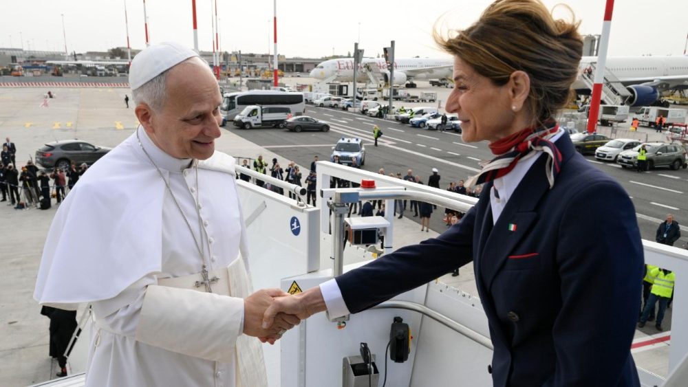 2026.04.13 Viaggio Apostolico in Algeria-Camerun-Angola e Guinea Equatoriale - Partenza da Fiumicino