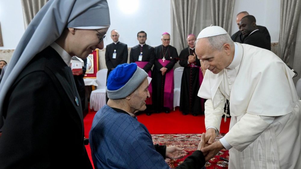 Візіт Льва XIV у дом састарэлых у горадзе Анаба (Алжыр)