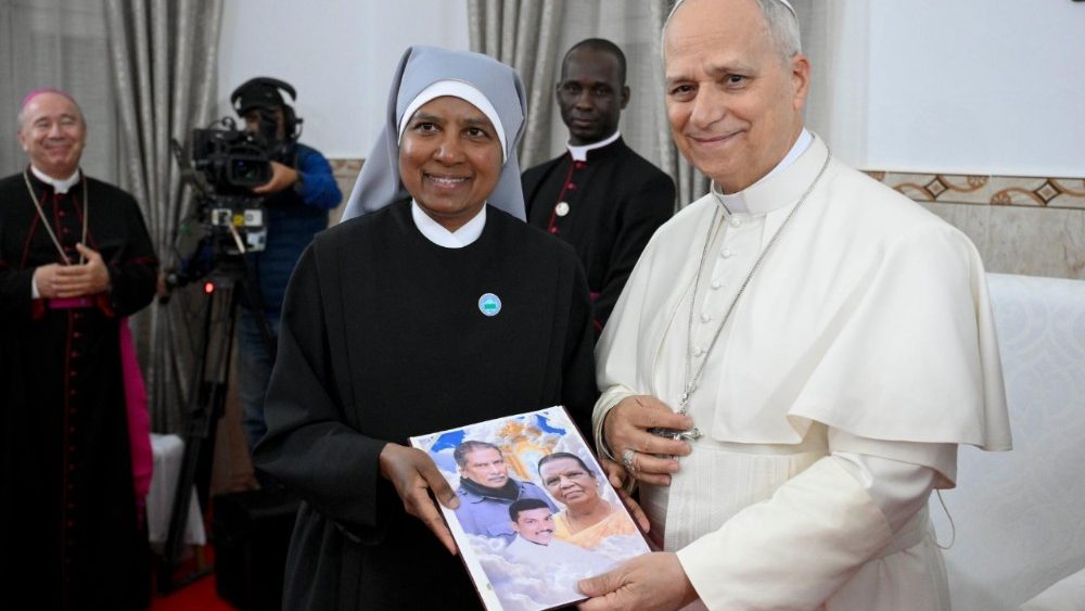 Візіт Льва XIV у дом састарэлых у горадзе Анаба (Алжыр)