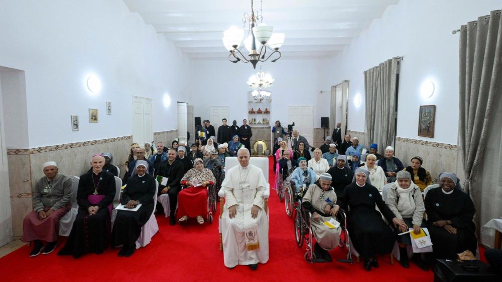 Візіт Льва XIV у дом састарэлых у горадзе Анаба (Алжыр)