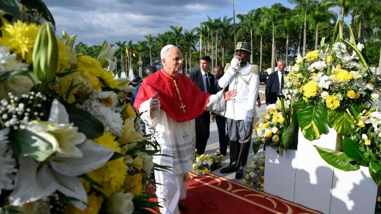 2026.04.15 Viaggio Apostolico in Camerun - Incontro con le AutoritÃ , la SocietÃ  Civile e il Corpo Diplomatico