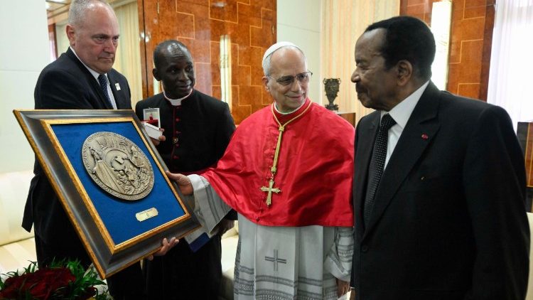 2026.04.15 Viaggio Apostolico in Camerun - Visita di cortesia al Presidente della Repubblica