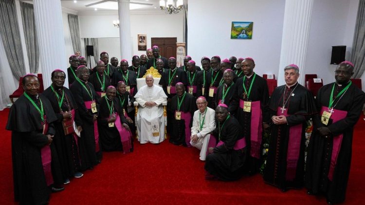 Pope Leo met with Cameroon's Bishops on Wednesday evening