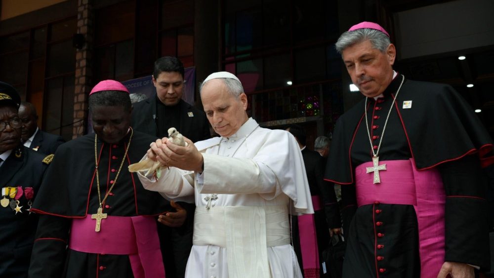 Leon XIV, la Bamenda, în Camerun joi, 16 aprilie 2026