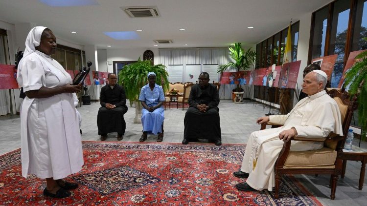 Bei der Begegnung in der Nuntiatur