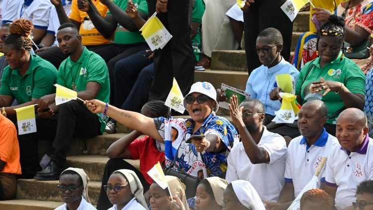 The Pope offered words of hope for the future for the young people of Cameroon