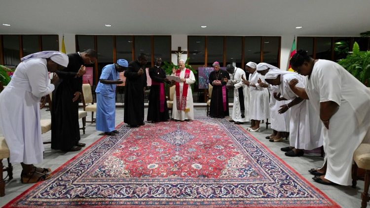 Pope Leo meets with nine of Cameroon's religious superiors