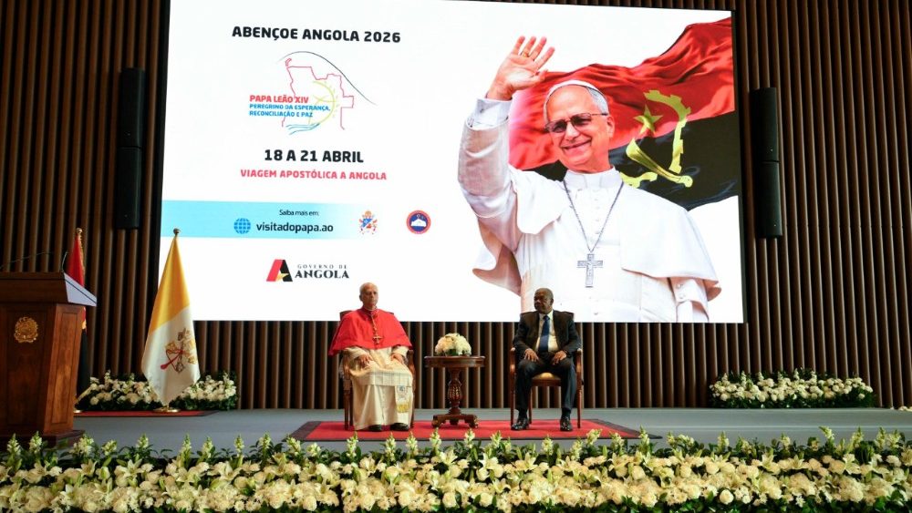 2026.04.18 Viaggio Apostolico in Angola - Incontro con le Autorita', la Societa' Civile e il Corpo Diplomatico
