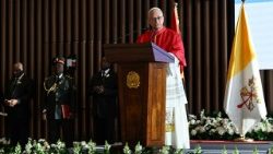 2026.04.18 Viaggio Apostolico in Angola - Incontro con le Autorita', la Societa' Civile e il Corpo Diplomatico