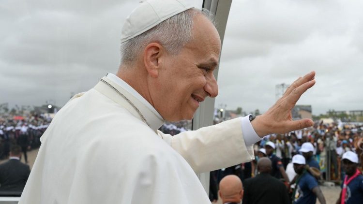 Pope Leo XIV presides over Mass in Kilamba, Angola