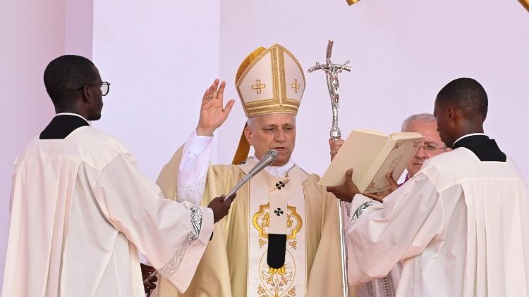 Papa Leão XIV preside à Missa, em Kilamba, Angola