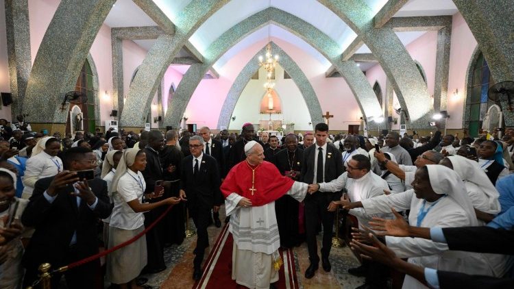 2026.04.20 Viaggio Apostolico in Angola - Incontro con i Vescovi, i Sacerdoti, i Consacrati, le Consacrate e gli Operatori pastorali