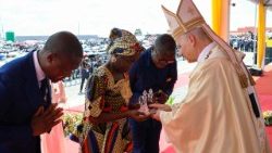 Pope Leo XIV celebrates Holy Mass in Saurimo on 20 April
