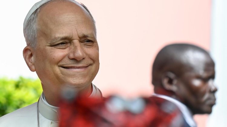 A alegria estampada no rosto do Santo Padre