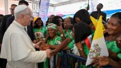 2026.04.21 Viaggio Apostolico in Guinea Equatoriale - Visita agli operatori e assistiti dellâ  Ospedale psichiatrico Jean-Pierre Olie