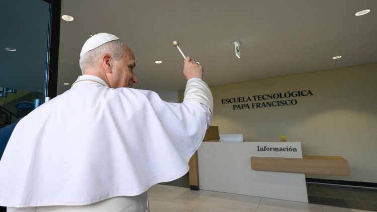 Pope Leo XIV visits the Pope Francis Technology School in Mongomo