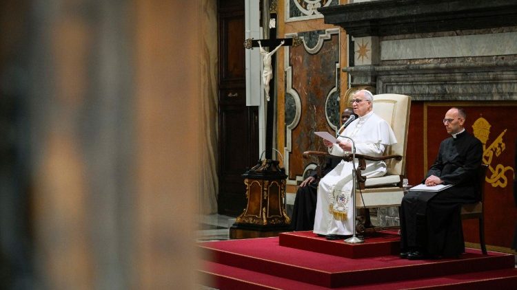 El Papa dirigiendo su discurso a los miembros del PPE