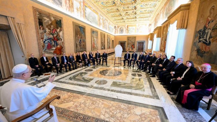 Il discorso in Sala del Concistoro