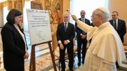 Bênção da primeira pedra do "Centro do Coração - Papa Francisco" no Hospital Gemelli em Roma