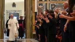 Papa Leone nell'udienza ai membri della Papal Foundation
